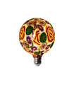 LAMPARA DECORATIVA LED SILICONA FLOR NARANJA E27 4W  230V 2200K
