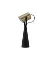 LAMPARA DE MESA DORADO+NEGRO E27