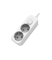 BASE MULTIPLE 2 TOMAS CON INTERRUPTOR 1.5 METROS BLANCA