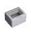 CAJA DE SUPERFICIE ESTANCA PARA 3 MODULOS CON TAPA DE PLASTICO IP55