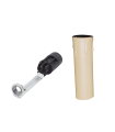 PORT.VELA COMPLETO LAGRIMA DE 10cm CREMA