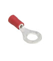 TERMINAL PREAISLADO REDONDO P10-55 ROJO (100 UND)