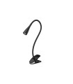 FLEXO LED DISEÑO PINZA 3W 6400K 100º 230V NEGRO