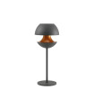 LAMPARA DE MESA E27 NEGRA + DORADA