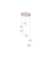 LAMPARA LED 6 BOLAS 6x7W 2700K 150º 100-240V BLANCO diámetro de la bola 125 mm