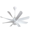VENTILADOR DE TECHO 50W DC LED INTEGRADO 24W BLANCO  CAMBIO DE TONO CON MEMORIA