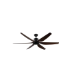 VENTILADOR DE TECHO 36W DC LED INTEGRADO 24W MADERA OSCURA CAMBIO DE TONO CON MEMORIA