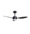VENTILADOR DE TECHO 25W DC LED INTEGRADO 20W  NEGRO CAMBIO DE TONO CON MEMORIA Y MANDO A DISTANCIA