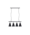 LAMPARA COLGANTE E27 NEGRO