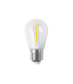 LAMPARA LED FILAMENTO BLANCO CALIDO ESPECIAL GUIRNALDA DE GOMA E27 1W 300º