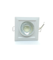 DOWNLIGHT LED EMPOTRABLE ORIENTABLE CUADRADO BLISTER CORTE 75MM 8W 3000K 90º 230V