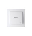 PULSADOR LUMINOSO BLANCO EMPOTRAR SERIE 8000