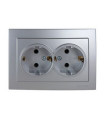 BASE DOBLE  TT LATERAL EMPOTRAR PLATA SERIE 8000