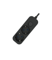 BASE MULTIPLE 2 TOMAS CON INTERRUPTOR 1.5 METROS NEGRA