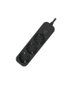BASE MULTIPLE 3 TOMAS CON INTERRUPTOR 1.5 METROS NEGRA