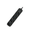 BASE MULTIPLE 4 TOMAS CON INTERRUPTOR 1.5 METROS NEGRA