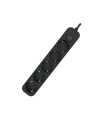 BASE MULTIPLE 5 TOMAS CON INTERRUPTOR 1.5 METROS NEGRA
