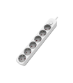 BASE MULTIPLE 6 TOMAS CON INTERRUPTOR 1.5 METROS BLANCA