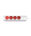 BASE MULTIPLE 3 TOMAS CON INTERRUPTOR 1.5 METROS 2 USB ( A+C )