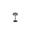 LAMPARA DE MESA SOLAR 3.3W 150Lm TACTIL REGULABLE  NEGRA RECARGABLE POR USB