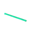 TIRA DE LED FLEXIBLE PROFESIONAL REGULABLE IP65 15W/MT VERDE 230V 120LED/MT venta por metros