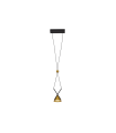 LAMPARA DE TECHO 200*90*1500 NEGRO+DORADO 3W 3000K