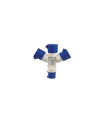ADAPTADOR MULTIPLE INDUSTRIAL 3 TOMAS IP67 2P+T 32A 220V