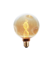 LAMPARA DECORATIVA LED CRISTAL IRREGULAR AMBAR  E27 4W 1800K