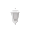 APLIQUE PARED 3 LADOS PC + PP E27 BLANCO