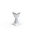 FAROL SOBREMURO MODERNO PC + PP E27 BLANCO