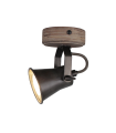 LAMPARA DE TECHO 1 FOCO GU10  SERIE PORCELANA NEGRO