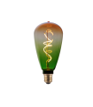 LAMPARA DECORATIVA LED COLOR DEGRADADO VERDE-NARANJA EDISON E27 4W 1800K