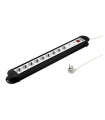 BASE MULTIPLE 9 TOMAS CON PROTECCION + INT+ CABLE