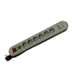 BASE 6 TOMAS +CABLE CON PROTECCION Y 2 USB