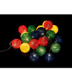GUIRNALDA BOLA DE TELA 20 LEDS 0,80W 24V 8,60METROS