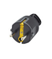 CLAVIJA  DE GOMA CON TT BICOLOR 16A 250V