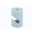 SUJETACABLES EN V BLANCO (5PCS)