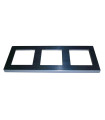 MARCO TRIPLE ALUMINIO BORDE BLANCO