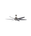 VENTILADOR DE TECHO 36W DC LED INTEGRADO 24W PLATA CAMBIO DE TONO CON MEMORIA