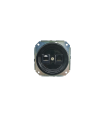 BASE EMPOTRAR PORCELANA RJ45+RJ11 SIN MARCO NEGRA