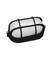 APLIQUE ALUMINIO OVAL 100W. NEGRO