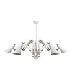LAMPARA COLGANTE E27 BLANCO+NICKEL