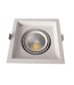 DOWNLIGHT LED EMPOTRABLE SERIE MALTA PF mayor que 0,9 CORTE 115x115MM 10W 3000K 38º 230V BLANCO