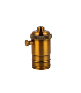 PORTALAMPARAS REGULADOR VINTAGE LATON  ENVEJECIDO E27