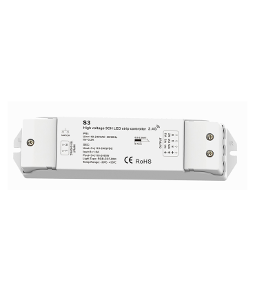 CONTROLADOR LED ESPECIAL TIRA 230V RGB