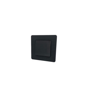 CONMUTADOR NEGRO DE  EMPOTRAR SERIE SELENE