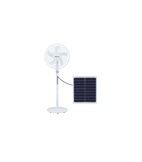 VENTILADOR RECARGABLE SOLAR DE PIE