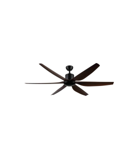 VENTILADOR DE TECHO 36W DC LED INTEGRADO 24W MADERA OSCURA CAMBIO DE TONO CON MEMORIA