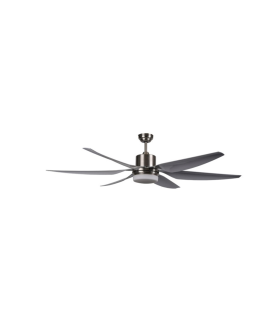 VENTILADOR DE TECHO 36W DC LED INTEGRADO 24W PLATA CAMBIO DE TONO CON MEMORIA