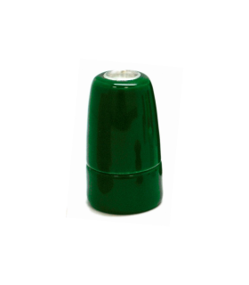 PORTALAMPARAS CERAMICO VINTAGE E14 VERDE